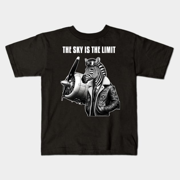 The Sky Is The Limit Kids T-Shirt by Merchweaver